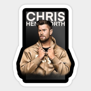 Chris Hemsworth painting Sticker